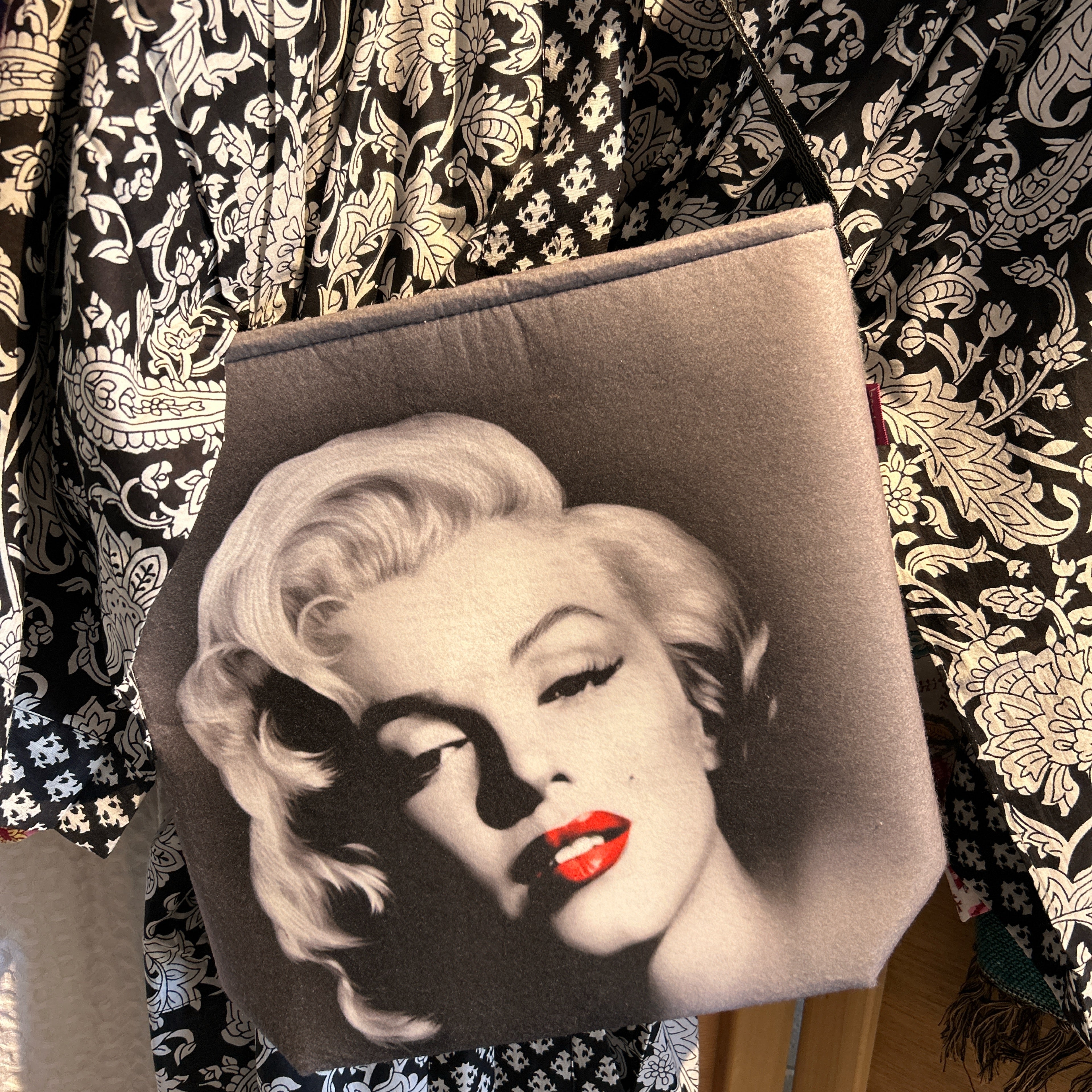 Monroe Grey Recycled Felt Shoulder Bag