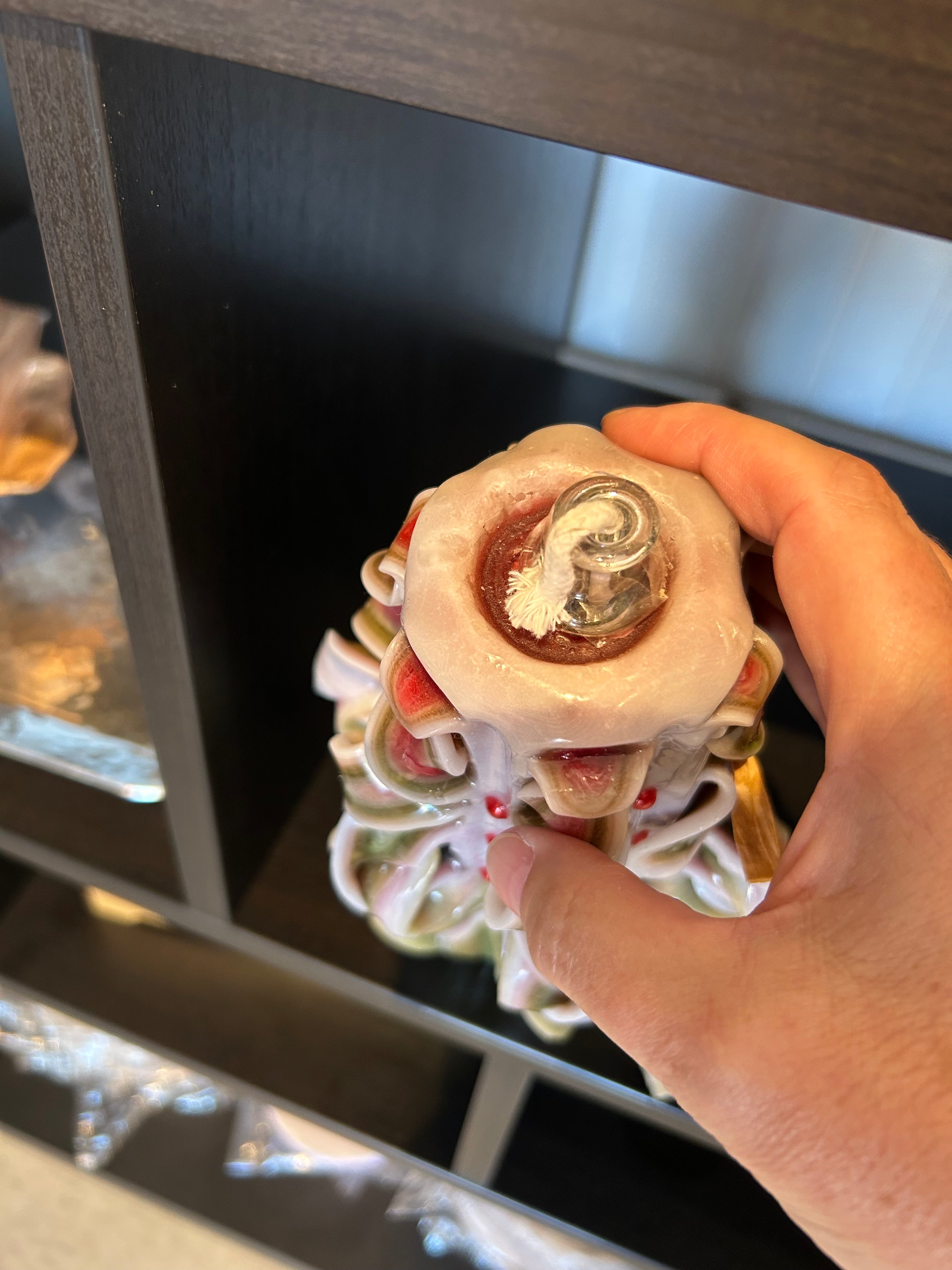 Ribbon & Curl Candles: Oil Lamp