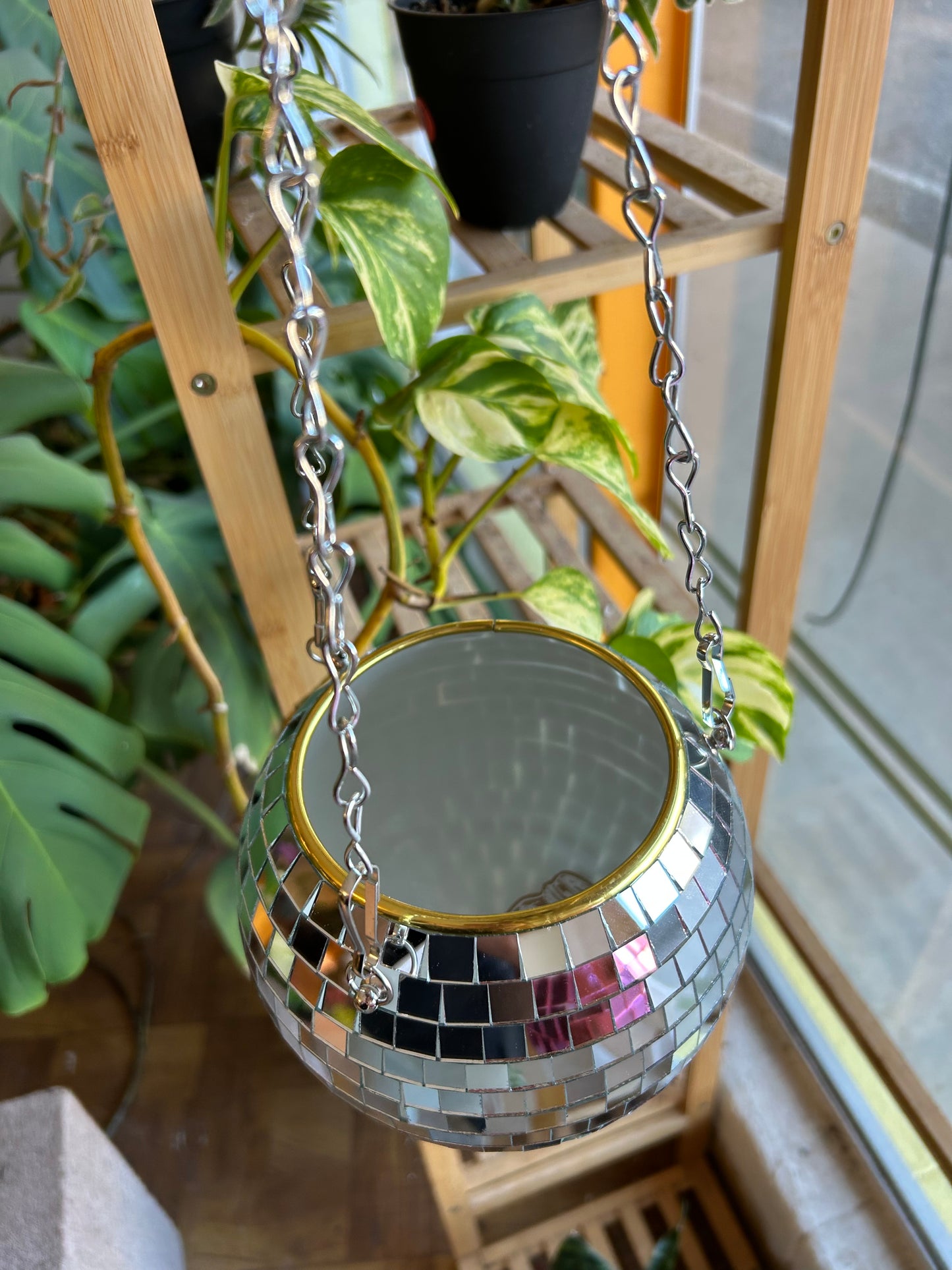 6" Disco Ball Planter
