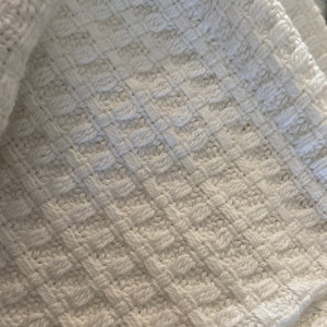 Luxury Waffle Weave Throw Blanket, Color Options, 50x70