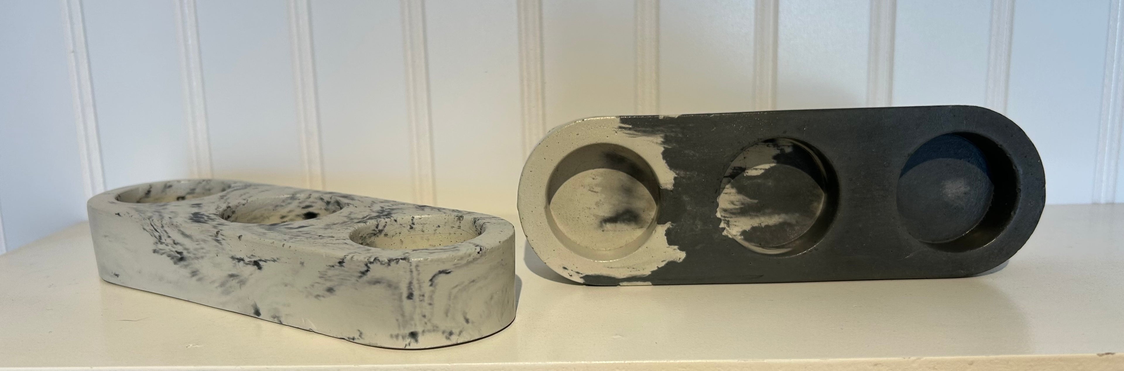 Concrete Trio Grey Tea Light-Grey : ONE