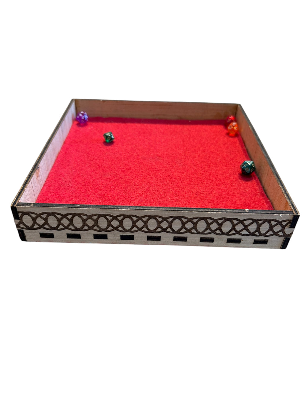 Felt Lined Dice Tray