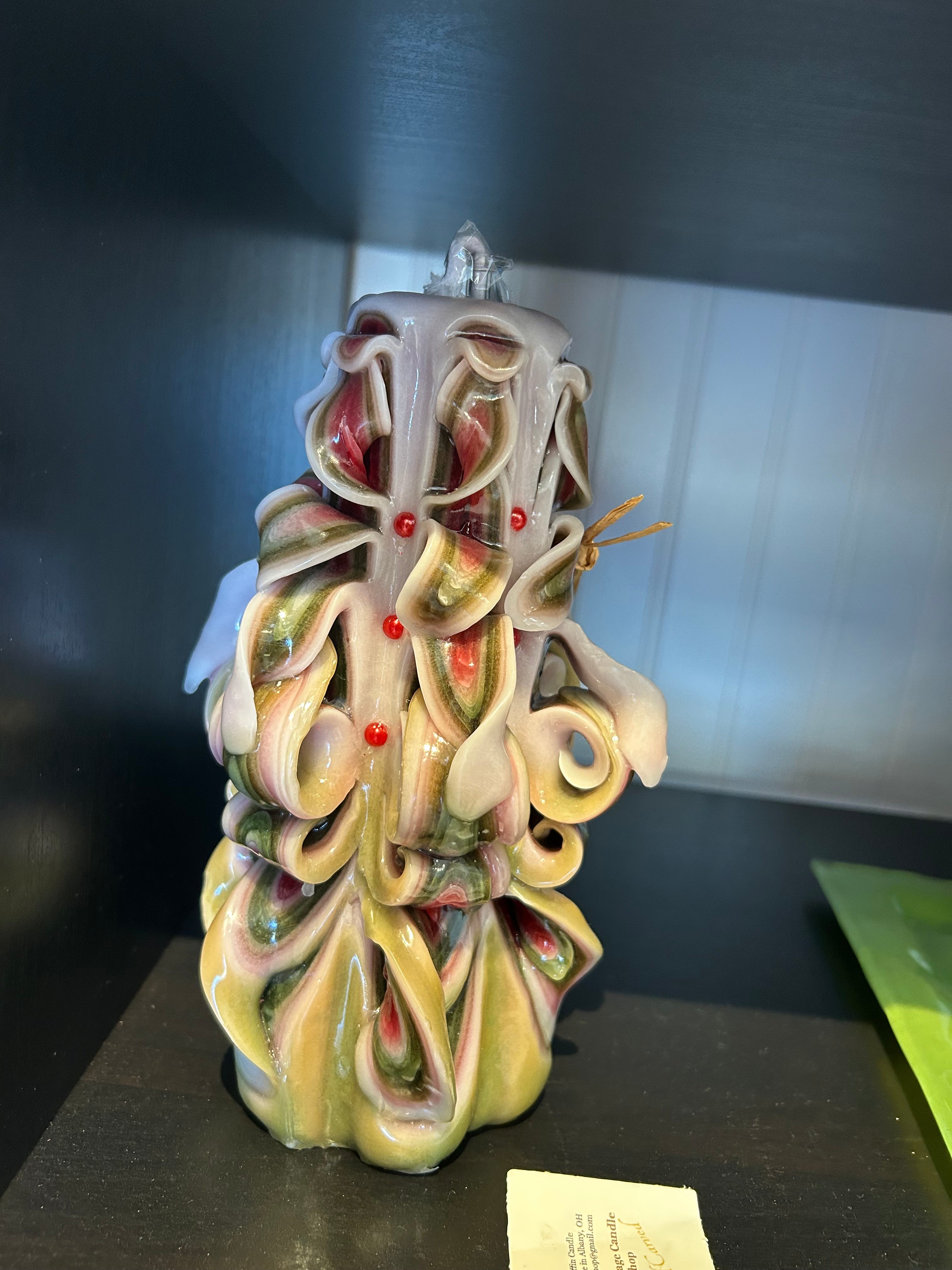 Ribbon & Curl Candles: Oil Lamp