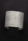 Classic Silver Cuff-Silver textu : One
