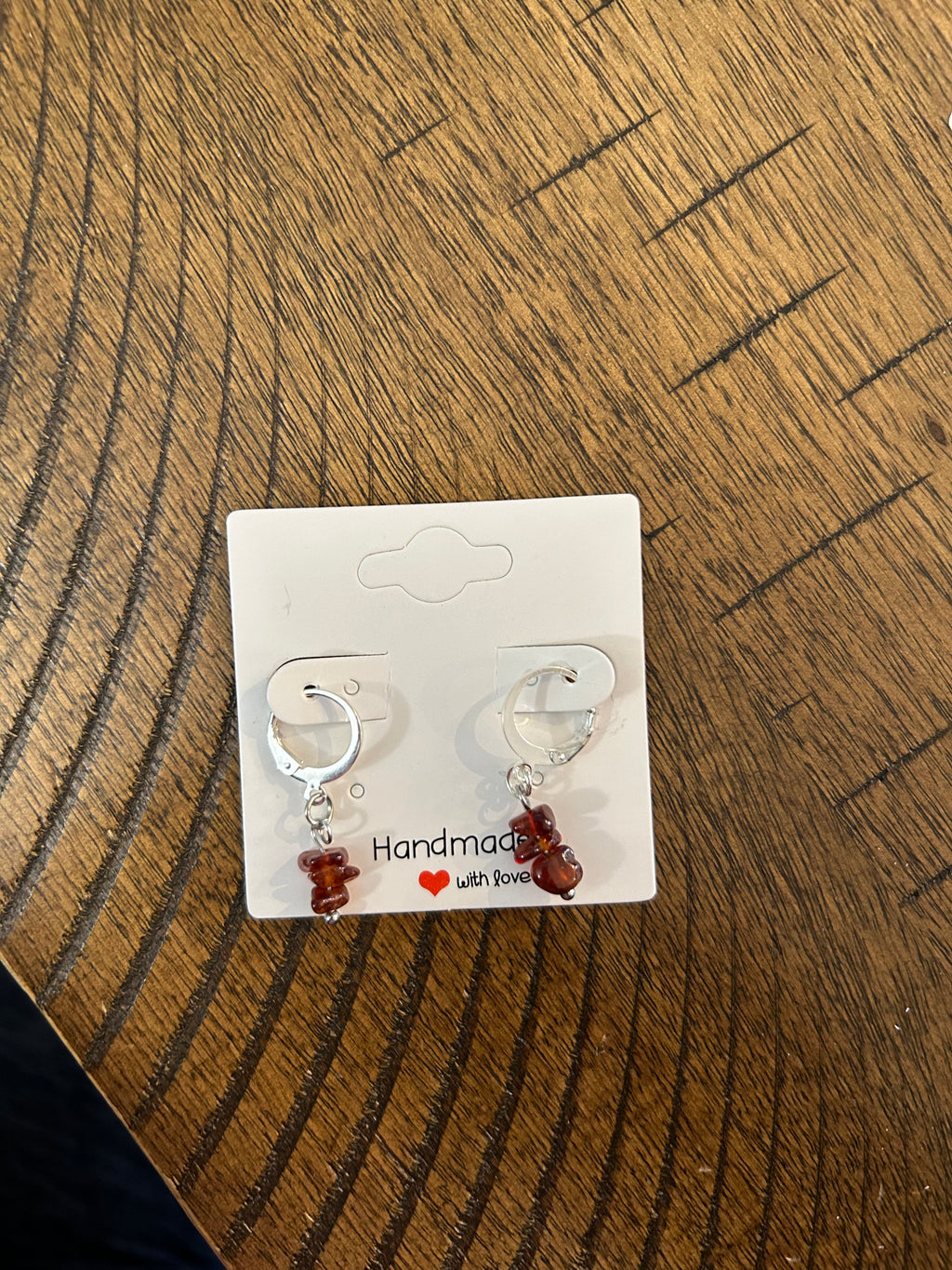 Small Crystal Earrings ,Stacked Stone Drop Earrings