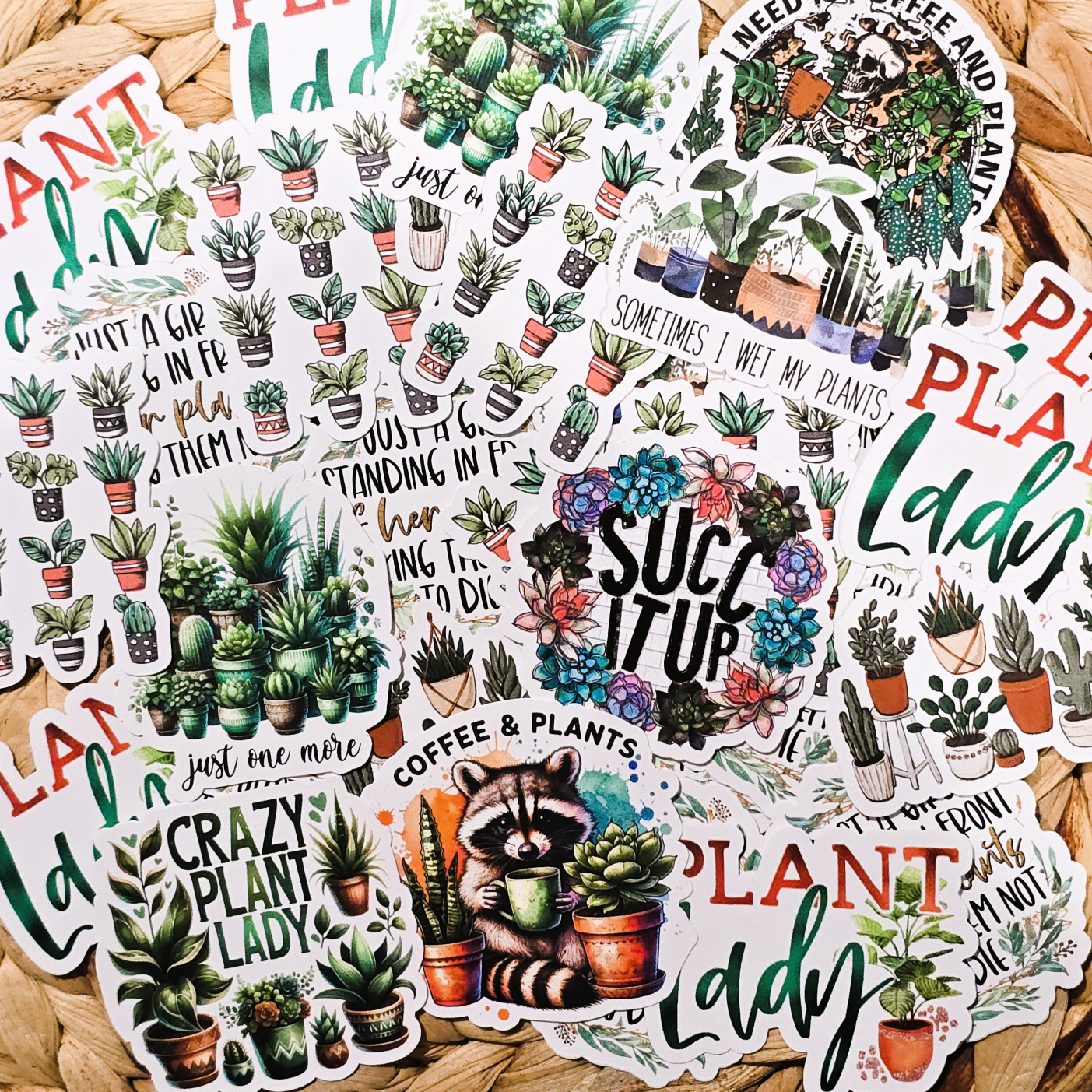 Plants Assorted Small 2" Vinyl Stickers