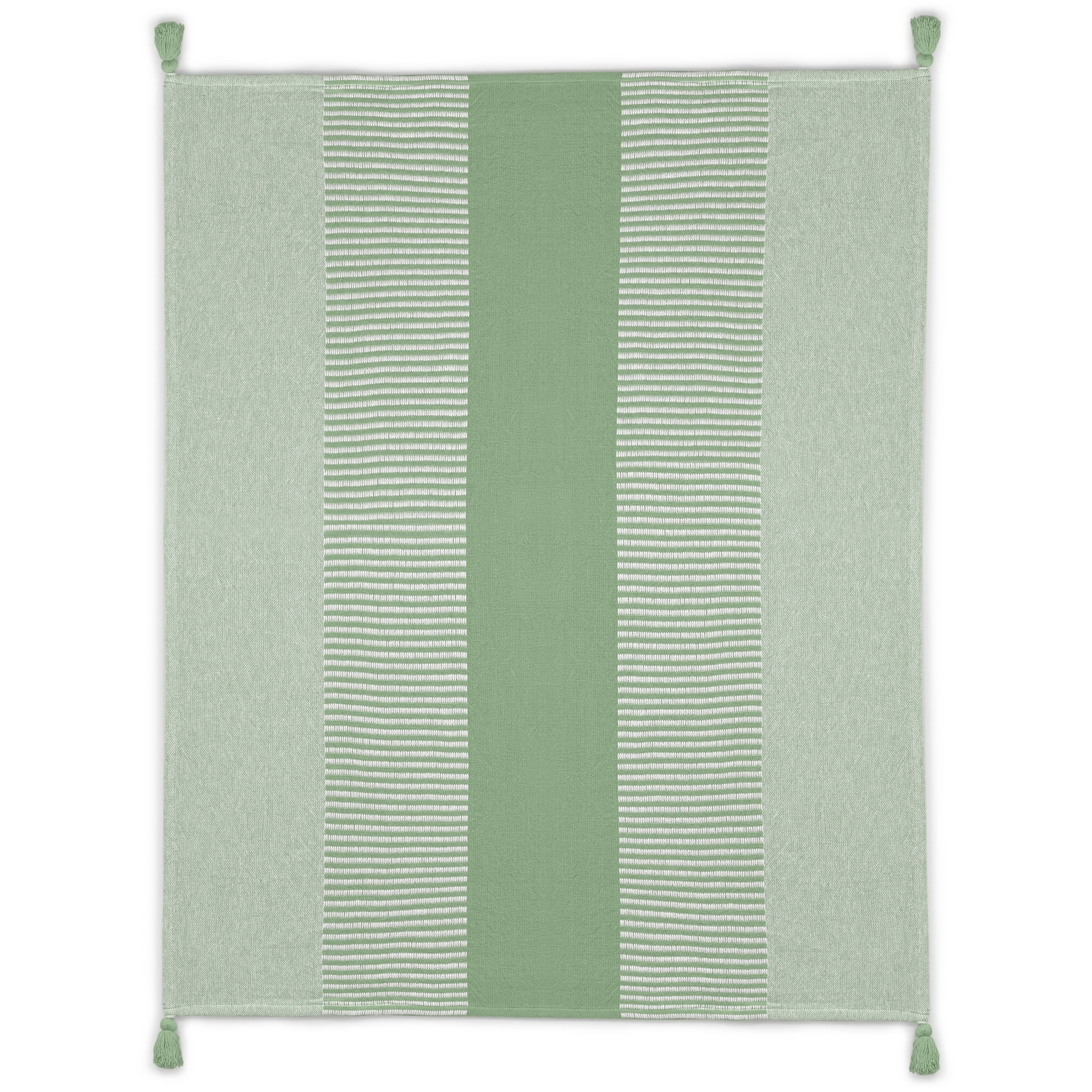 Ragni Striped Hand-Woven Organic Cotton Throw Blanket