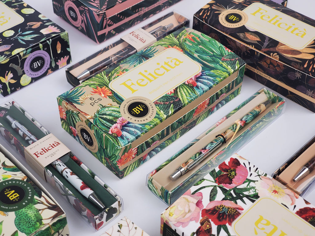 Felicita Night Flowers Ballpoint Pen