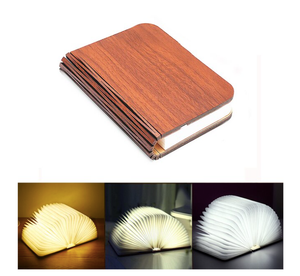 LED Wooden Book Night Light