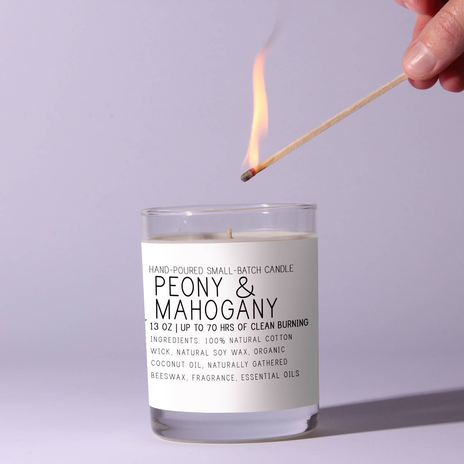 Peony & Mahogany - Just Bee Candle