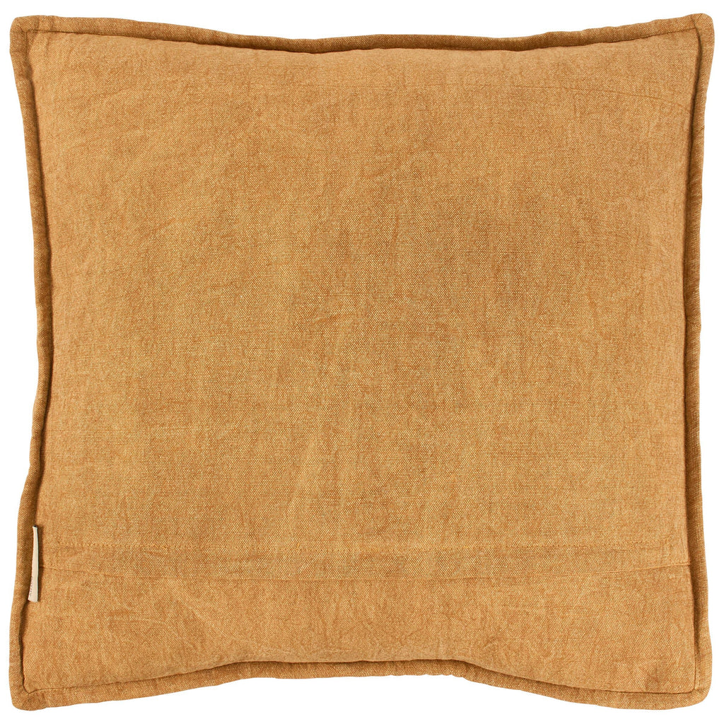 Brown textured pillow on a white background
