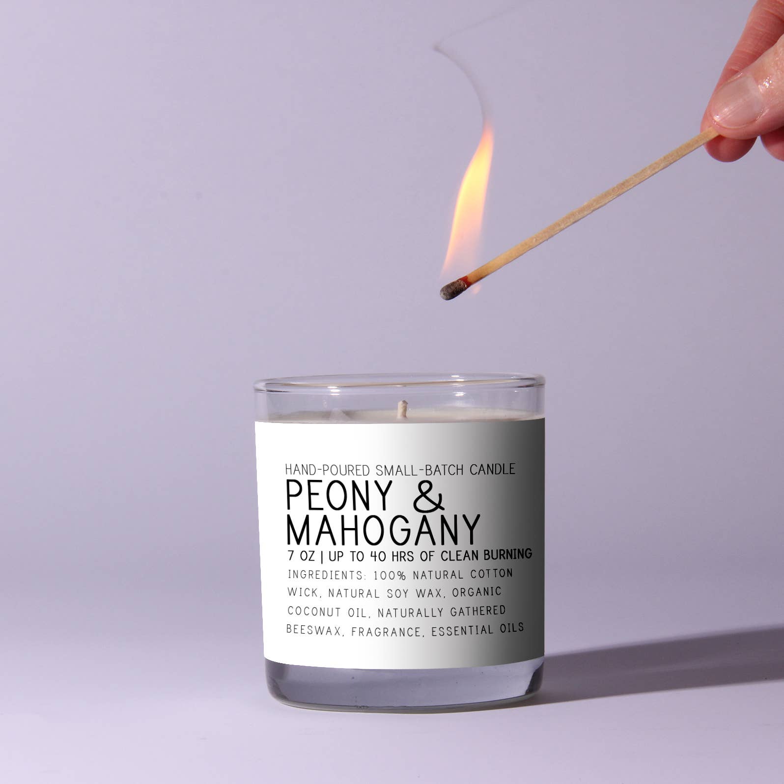 Peony & Mahogany - Just Bee Candle