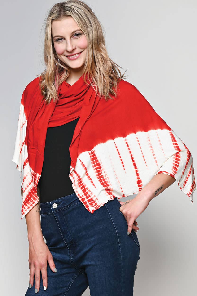 Shibori Knit Wrap