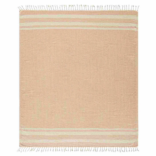Benny Striped Turkish Organic Cotton Throw Blanket