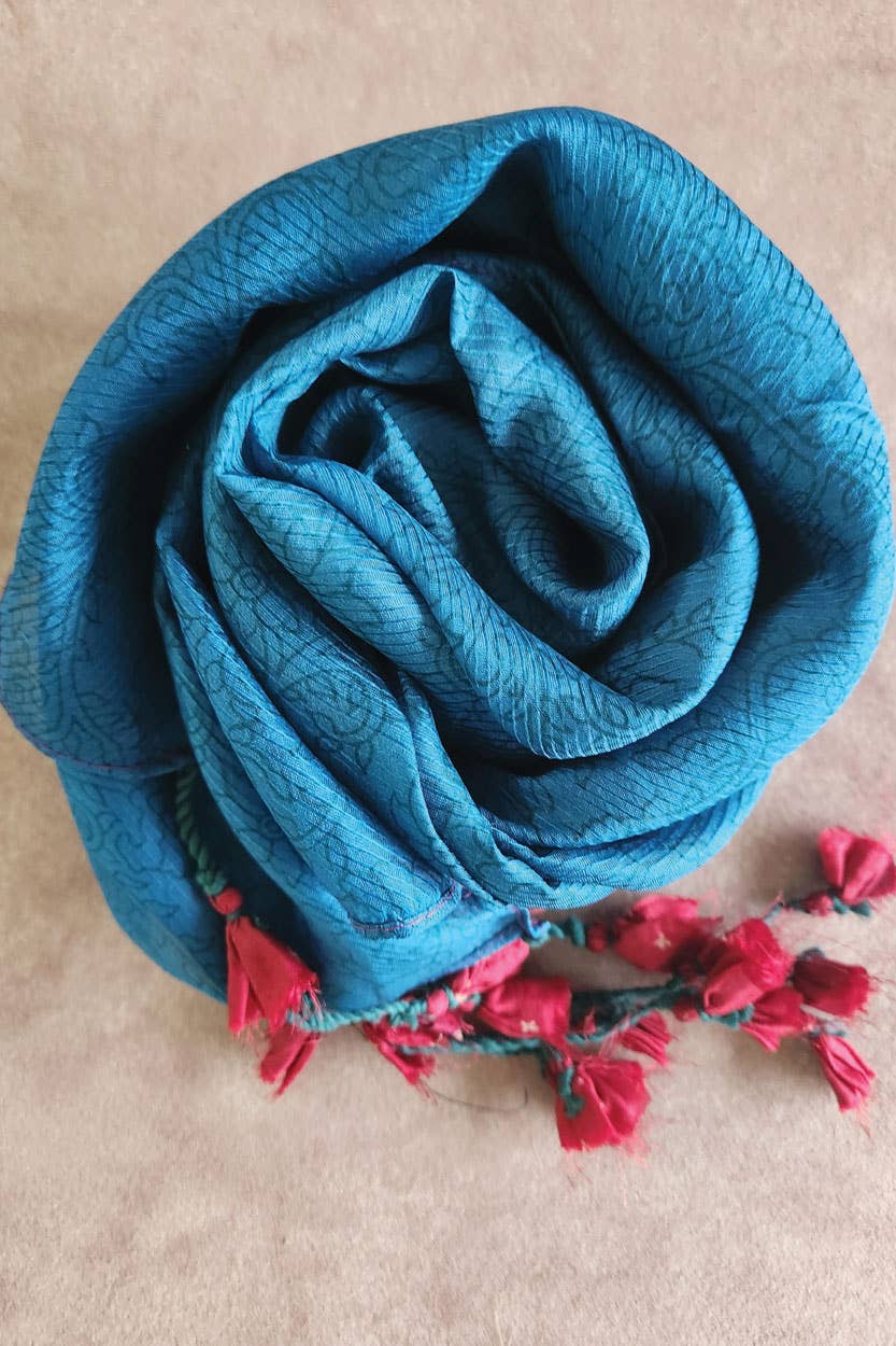 Up-Cycled Silk Sari Scarves