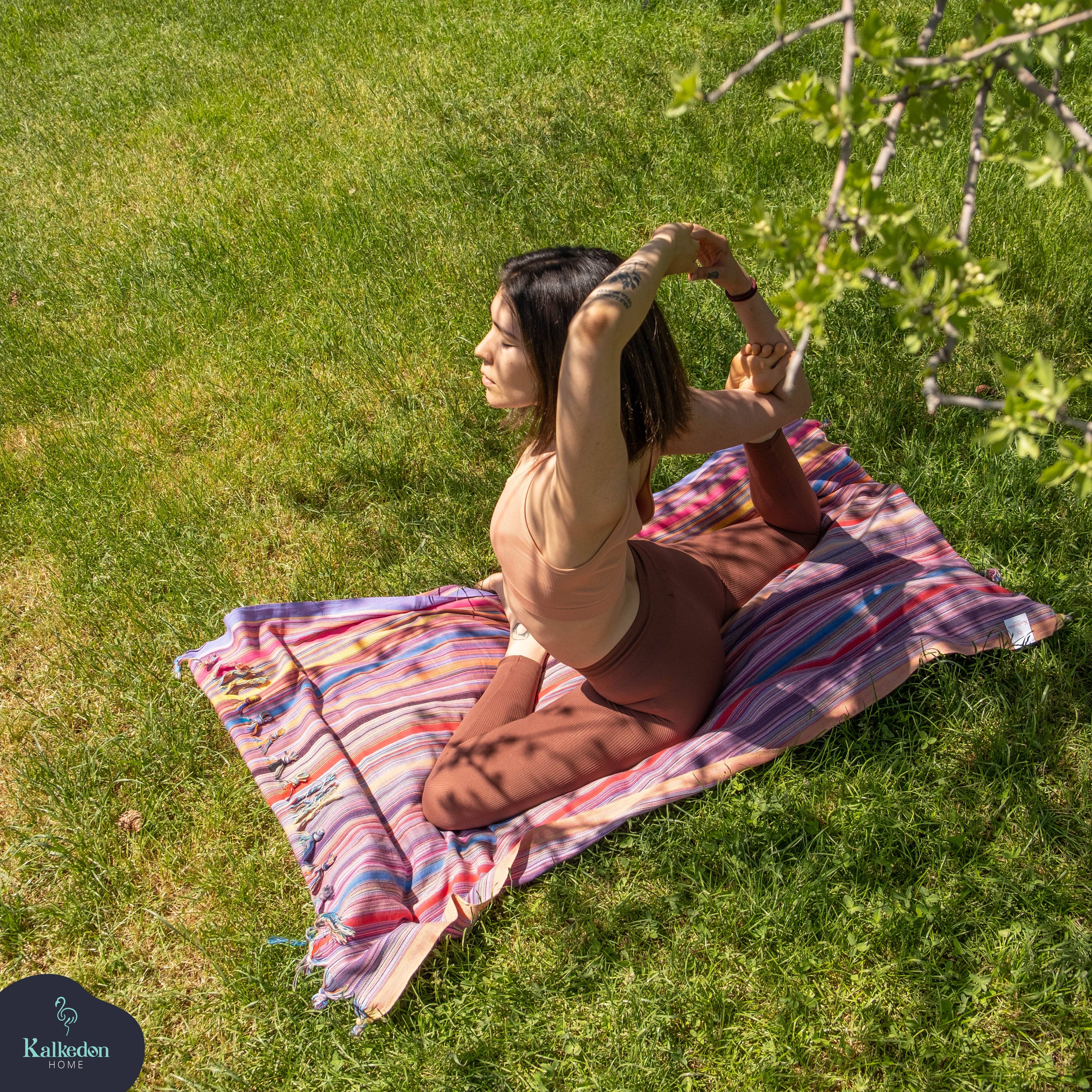 Rainbow Beach Towel | Turkish Towel | Sarong | Beach Wrap