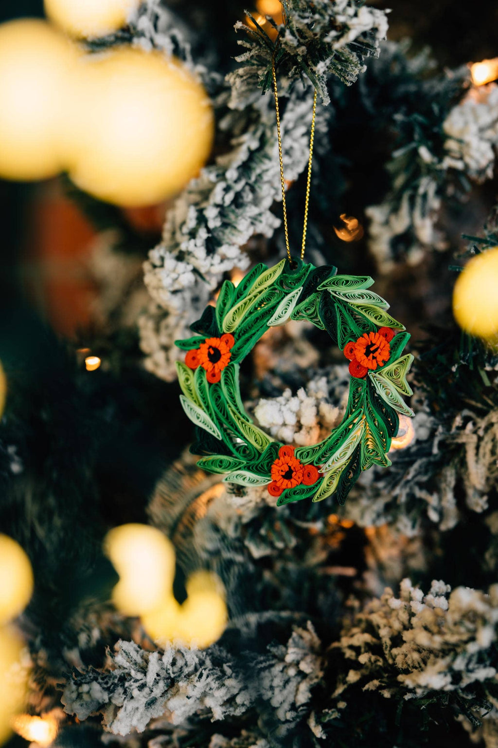 Quill Wreath Ornament