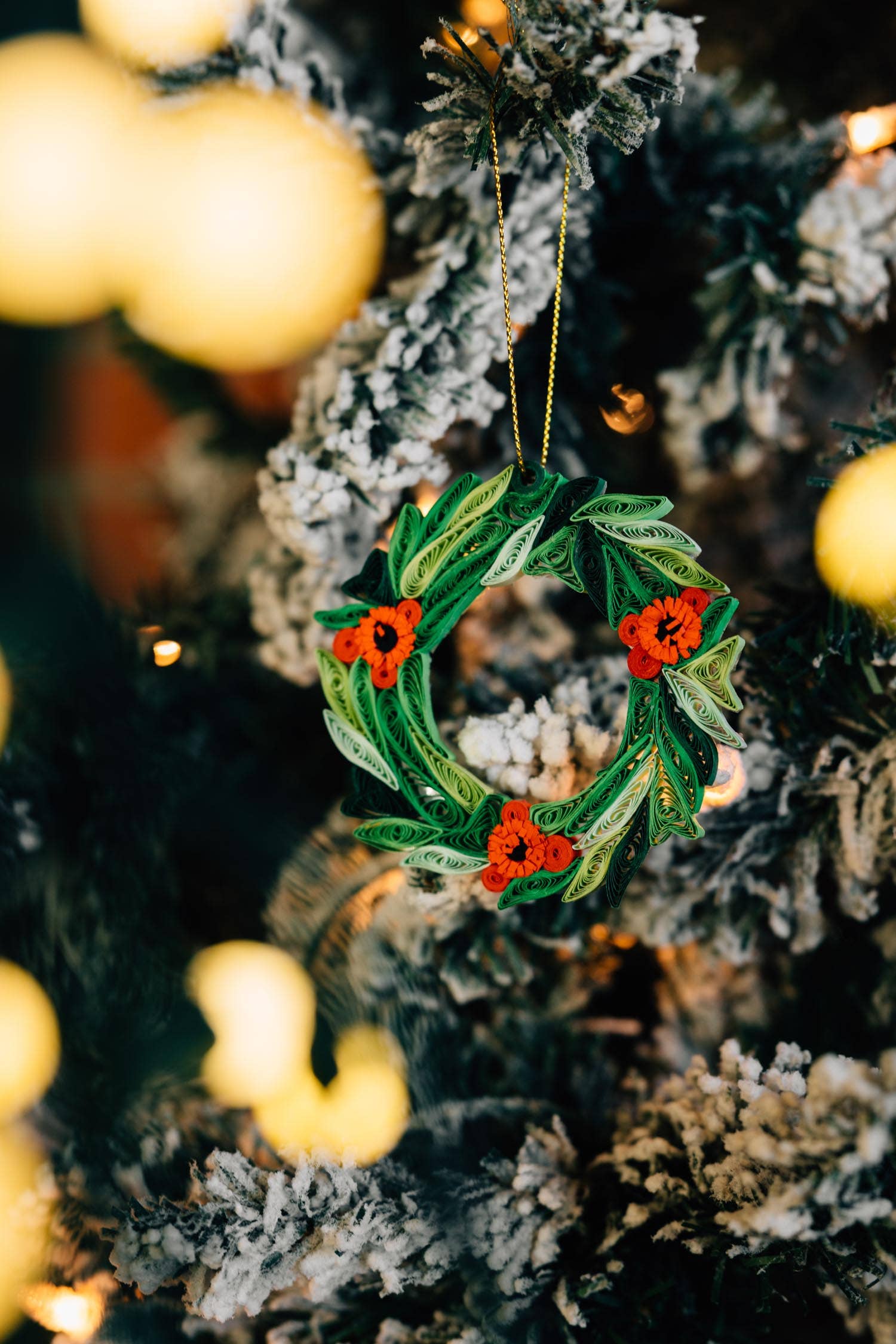 Quill Wreath Ornament