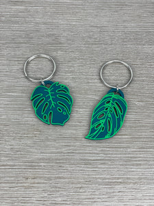 Tropical Plant Leaf Keychain