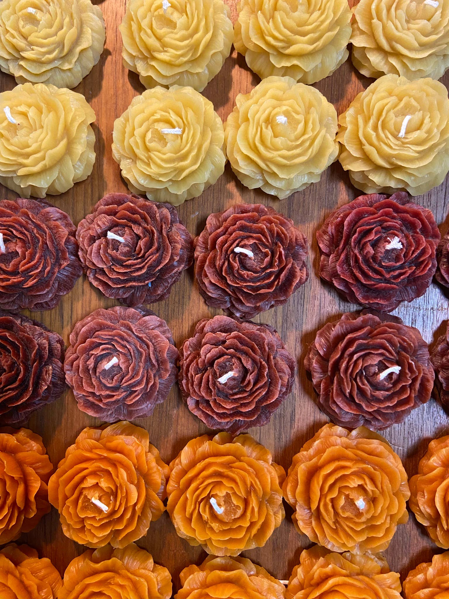 Beeswax Candles Mixed Blooms
