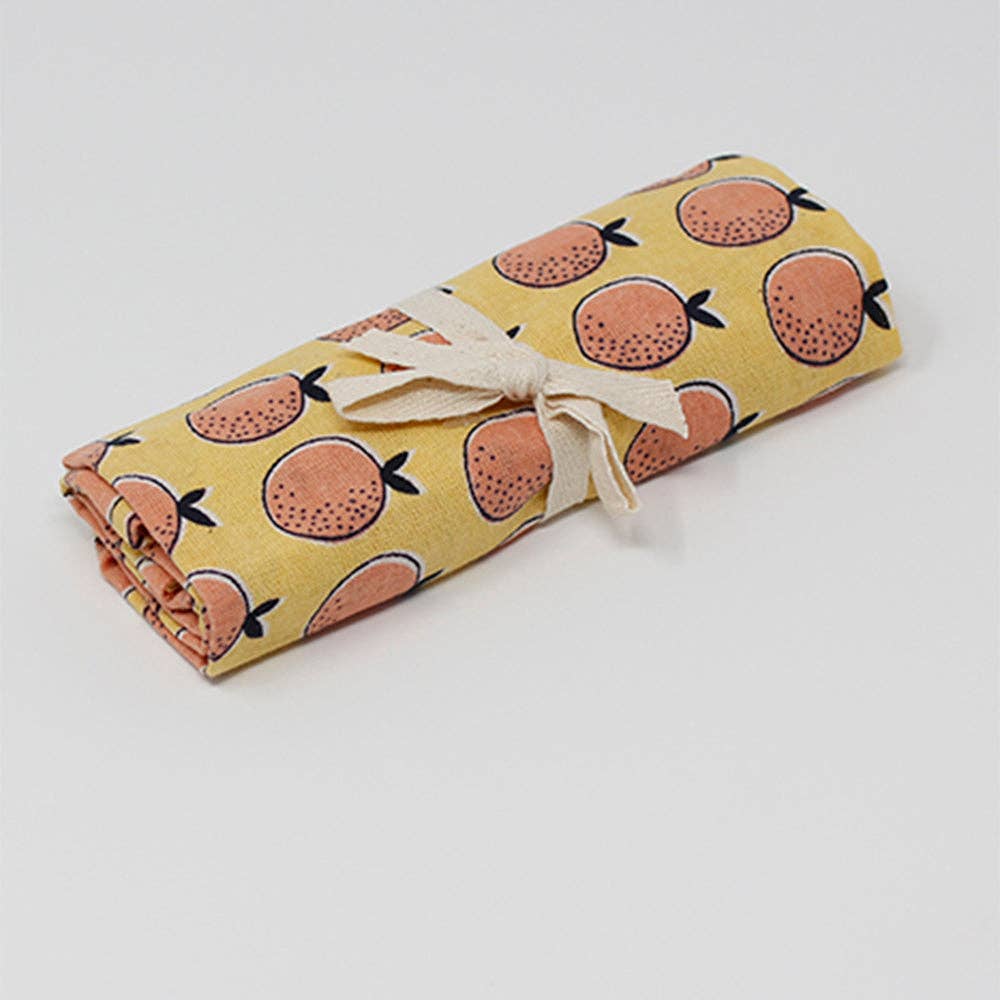 Orange Floursack Kitchen Towel