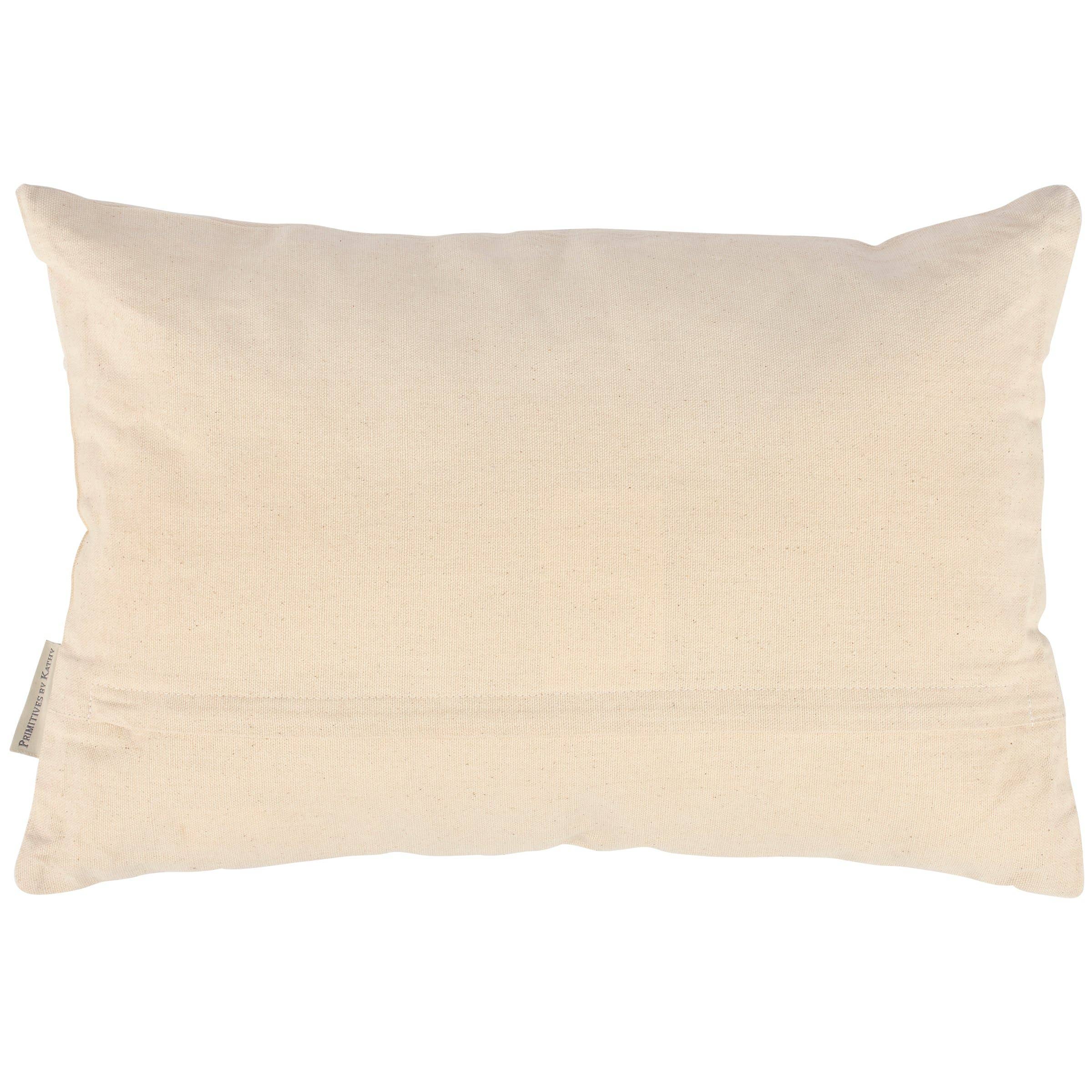 Beige pillow on a white background