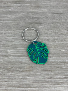 Tropical Plant Leaf Keychain