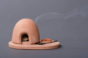 West - Wood Incense Back Flow Burner Hut