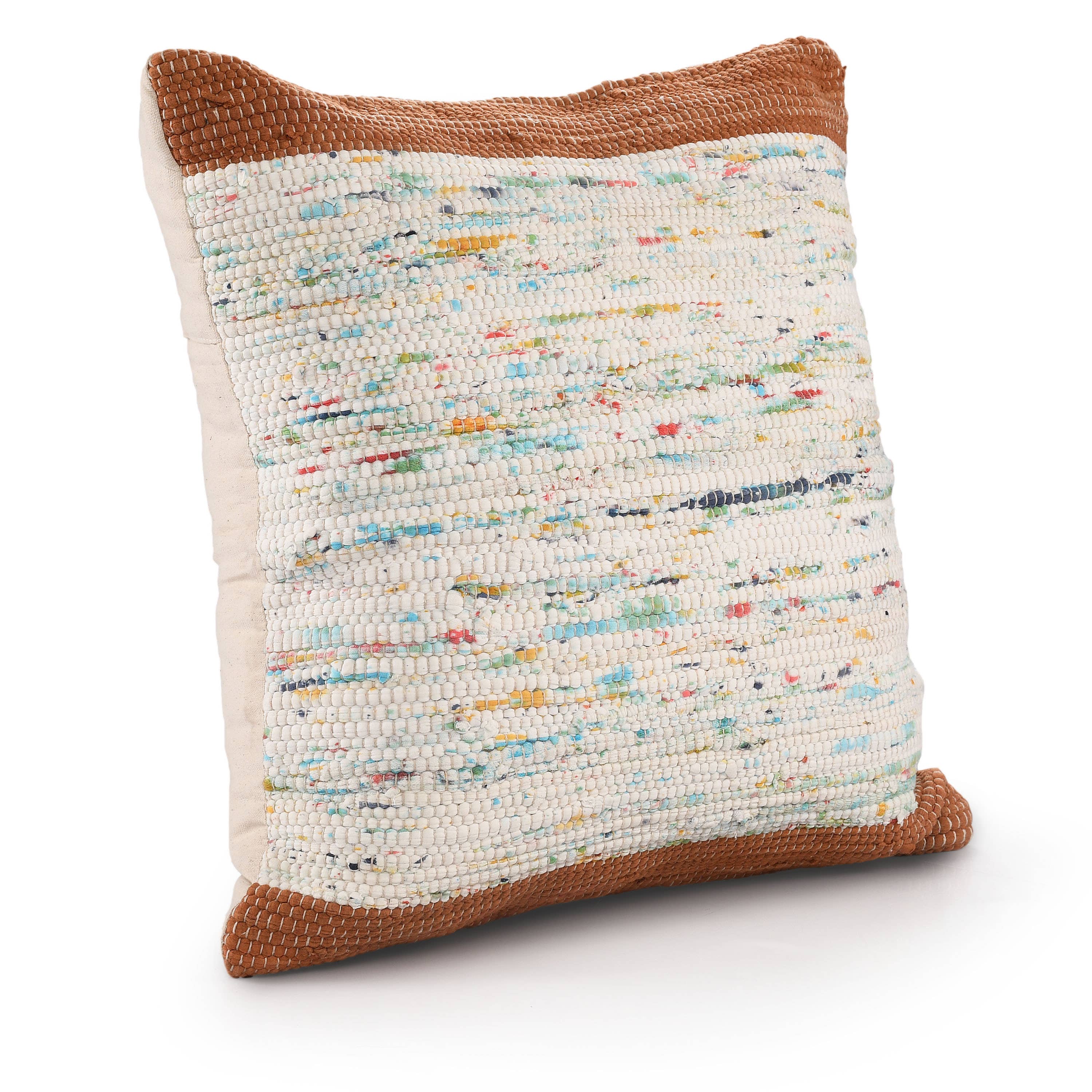 Ravina Handwoven Modern Abstract Cotton Throw Pillow