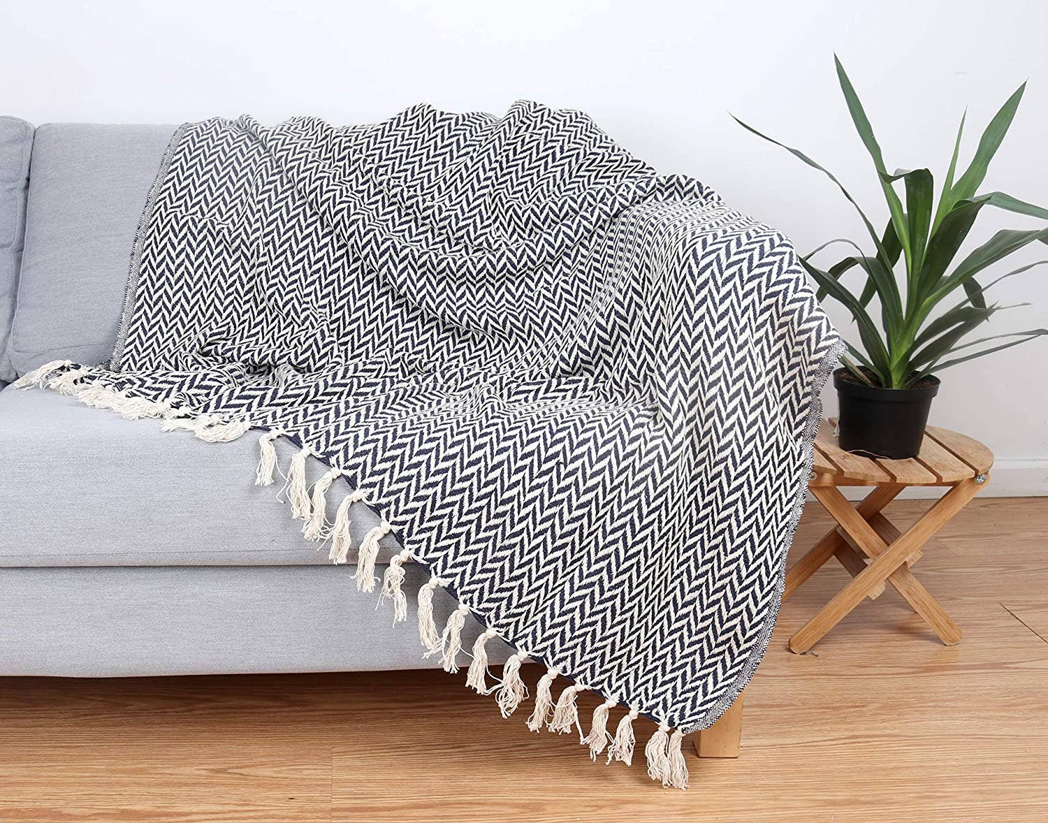 Patterned Cotton Throw Blanket - 50 x 70 - Style Options