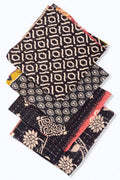 Black Kantha Napkins - Set of 4