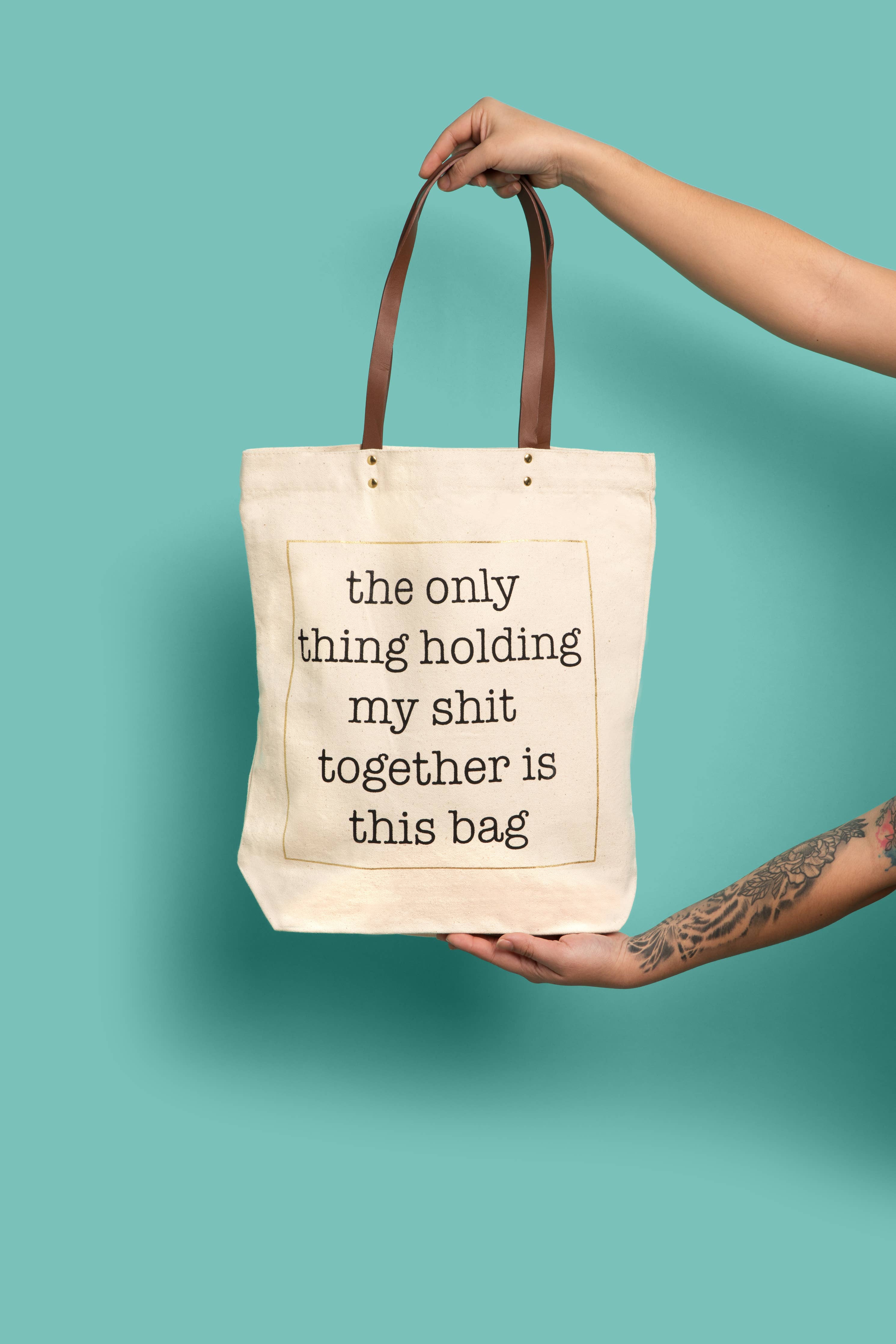 Shit Together Tote Bag (funny, mom)
