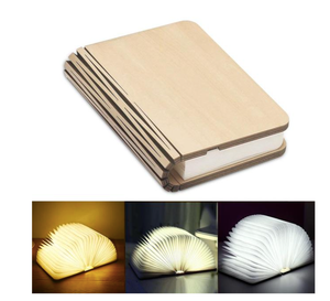 LED Wooden Book Night Light