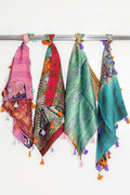 Silk Kantha Square Scarves