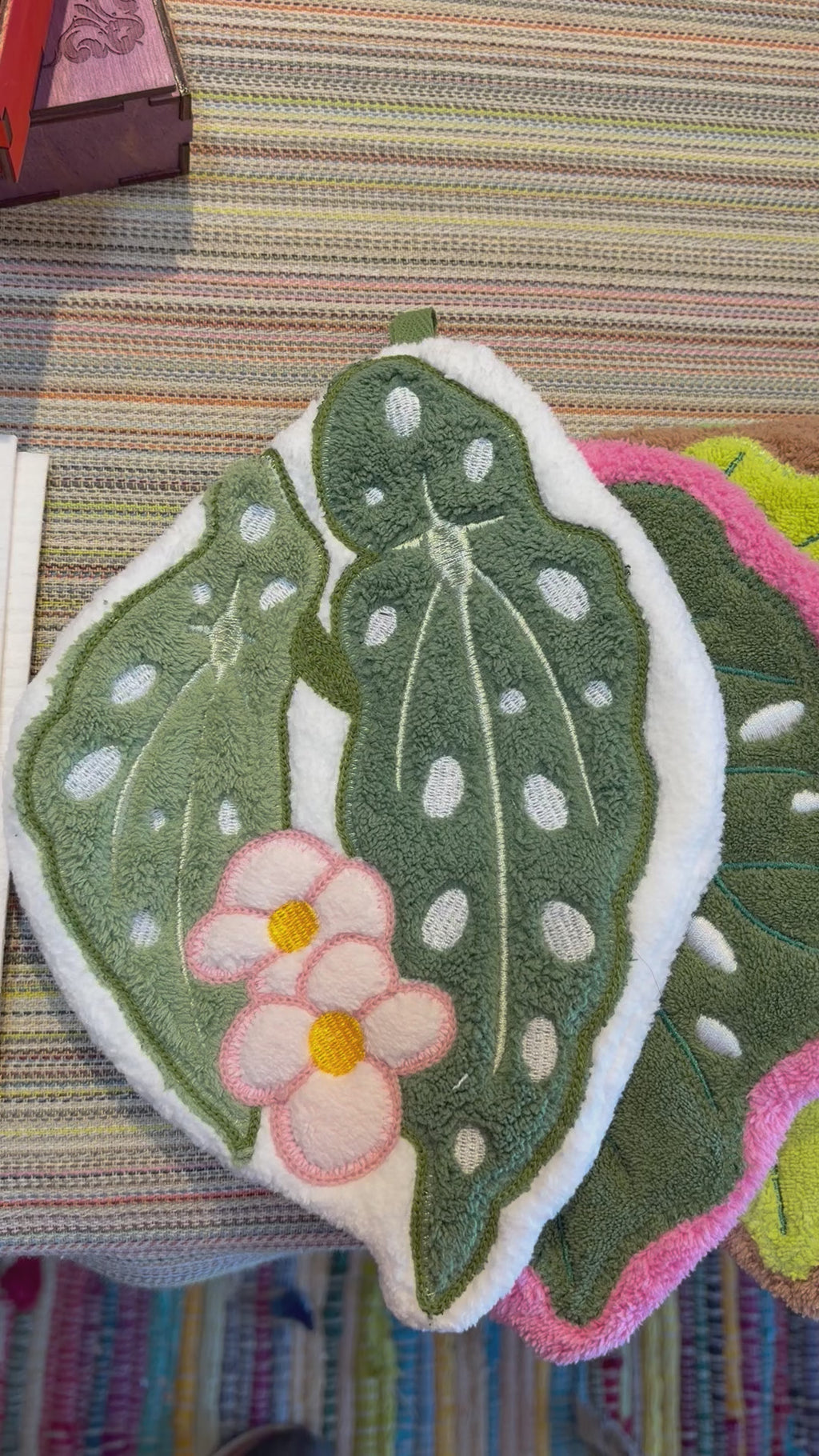 Earth Tone Leaf Hanging Hand Towels – Set of 3 or Individual