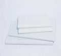 Organic Luxury Sateen Striped White Bed Sheet Set