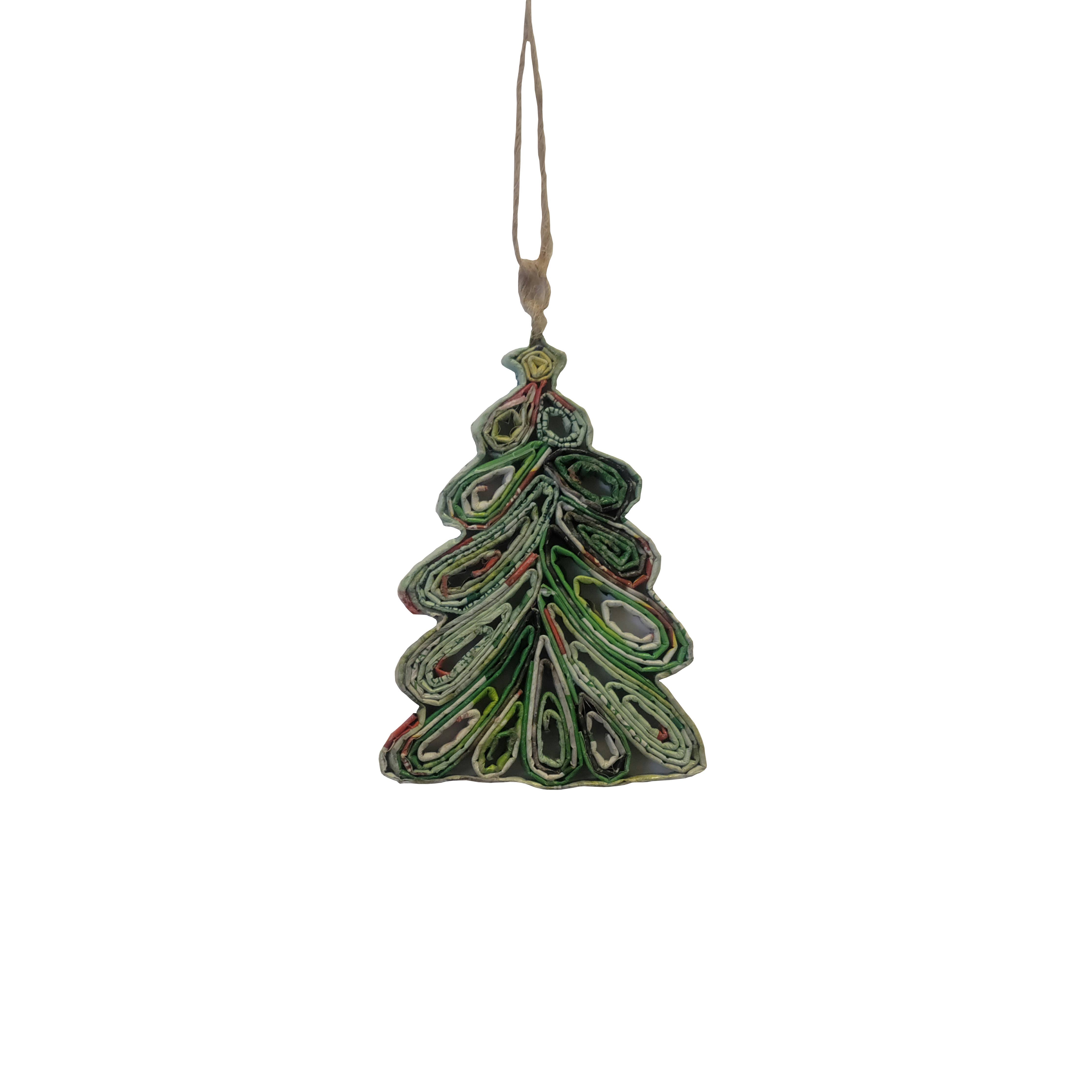 Christmas Tree Ornament - Recycled Paper