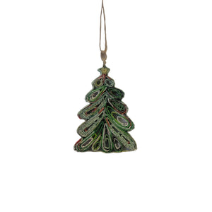 Christmas Tree Ornament - Recycled Paper
