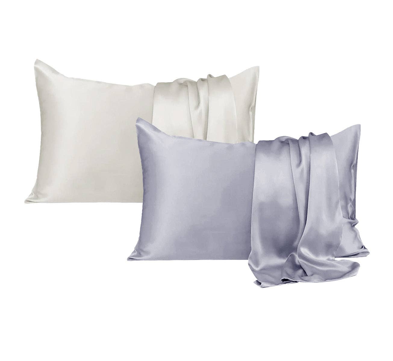 Silk Pillow Case: Silver Grey / Queen