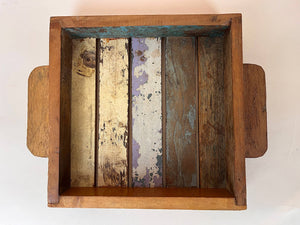 Wood Tea Tray 9" Square