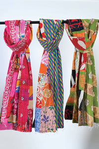 Patchwork Kantha Scarves