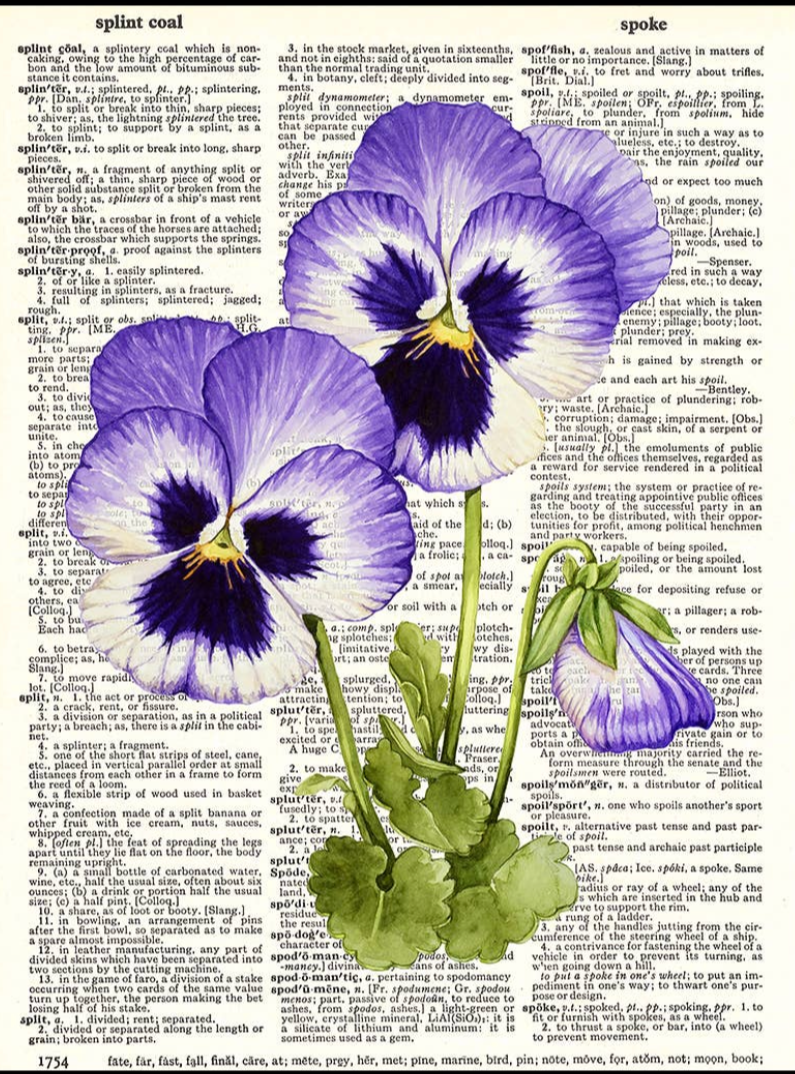 Vintage Dictionary Paper Prints