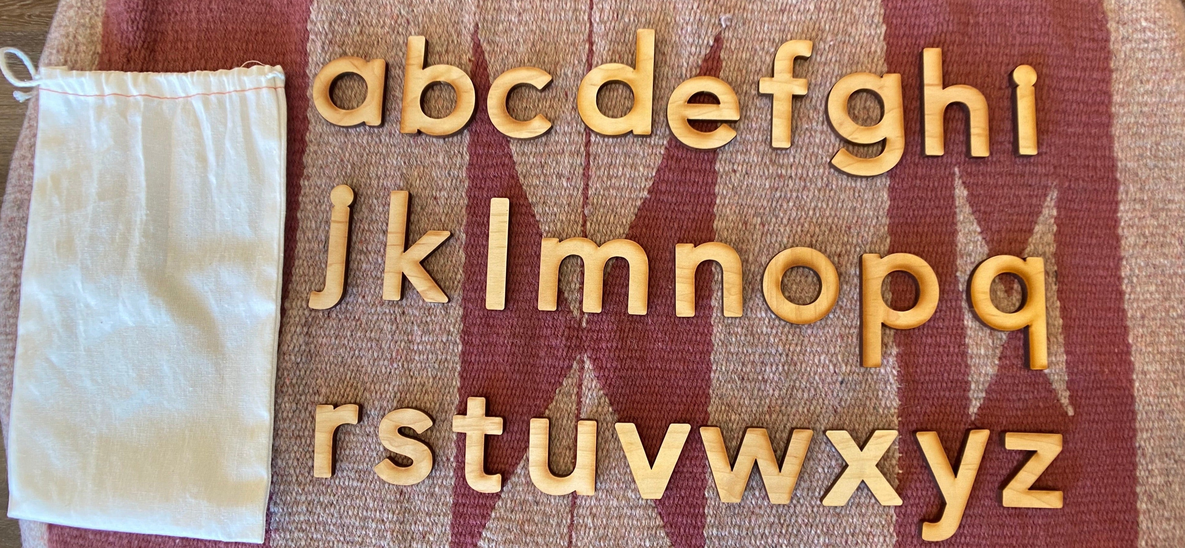 Wooden Letters and Numbers Hand Made From Maple