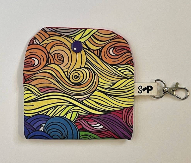 Snappy Pouches-Pride Rainbow Swirls