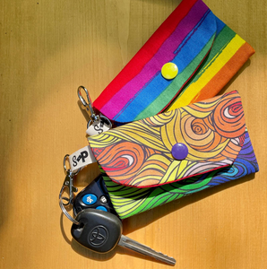 Snappy Pouches-Pride Rainbow Swirls