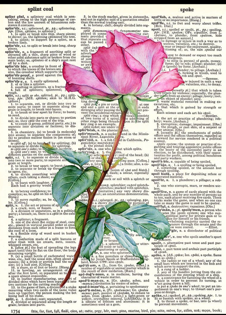 Vintage Dictionary Paper Prints
