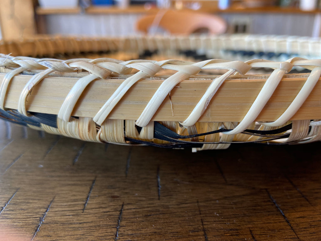 Bamboo Woven Round Basket Tray