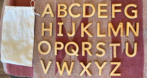 Wooden Letters and Numbers Hand Made From Maple