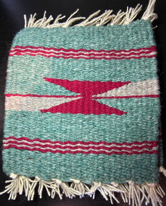 Handwoven Wool Coaster Set of 4