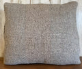 NM Wool Hand Woven and Hand Sewn Grey Throw Pillow